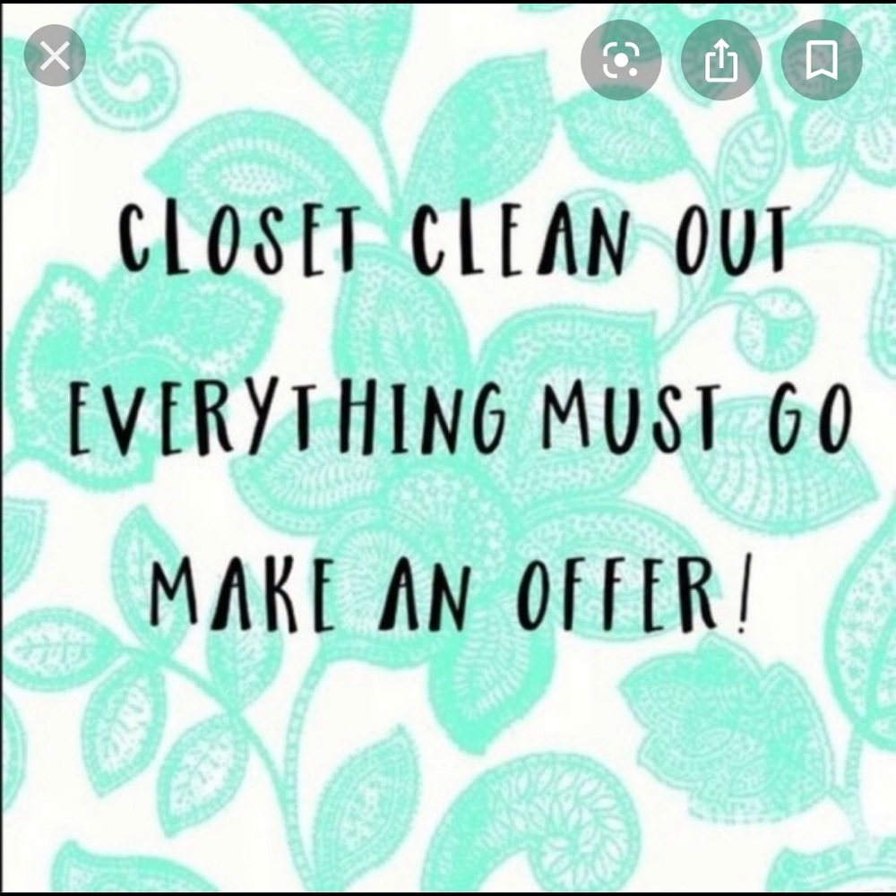 Need to get rid of things and make room.